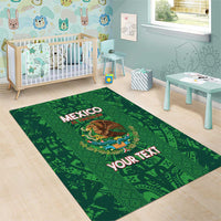 Custom Mexico Football Area Rug 2025 El Tri Champions Green Color - Wonder Print Shop