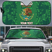 Custom Mexico Football Auto Sun Shade 2025 El Tri Champions Green Color - Wonder Print Shop