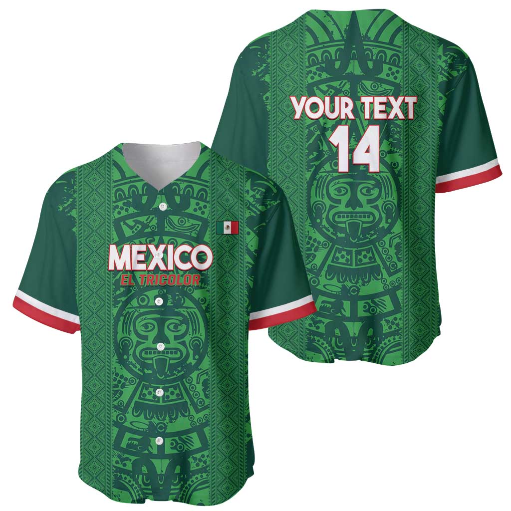 Custom Mexico Football Baseball Jersey 2025 El Tri Champions Green Color - Wonder Print Shop