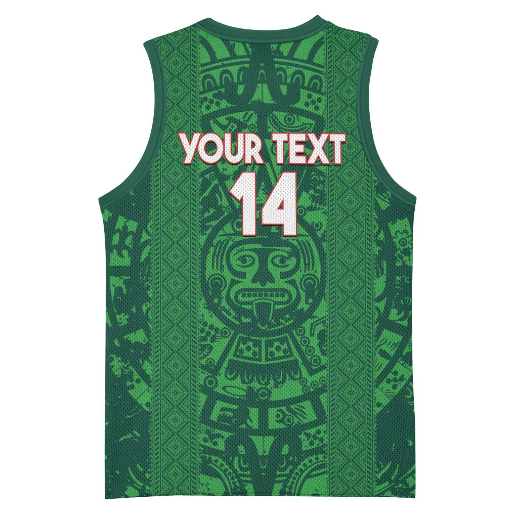 Custom Mexico Football Basketball Jersey 2025 El Tri Champions Green Color - Wonder Print Shop