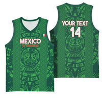Custom Mexico Football Basketball Jersey 2025 El Tri Champions Green Color - Wonder Print Shop