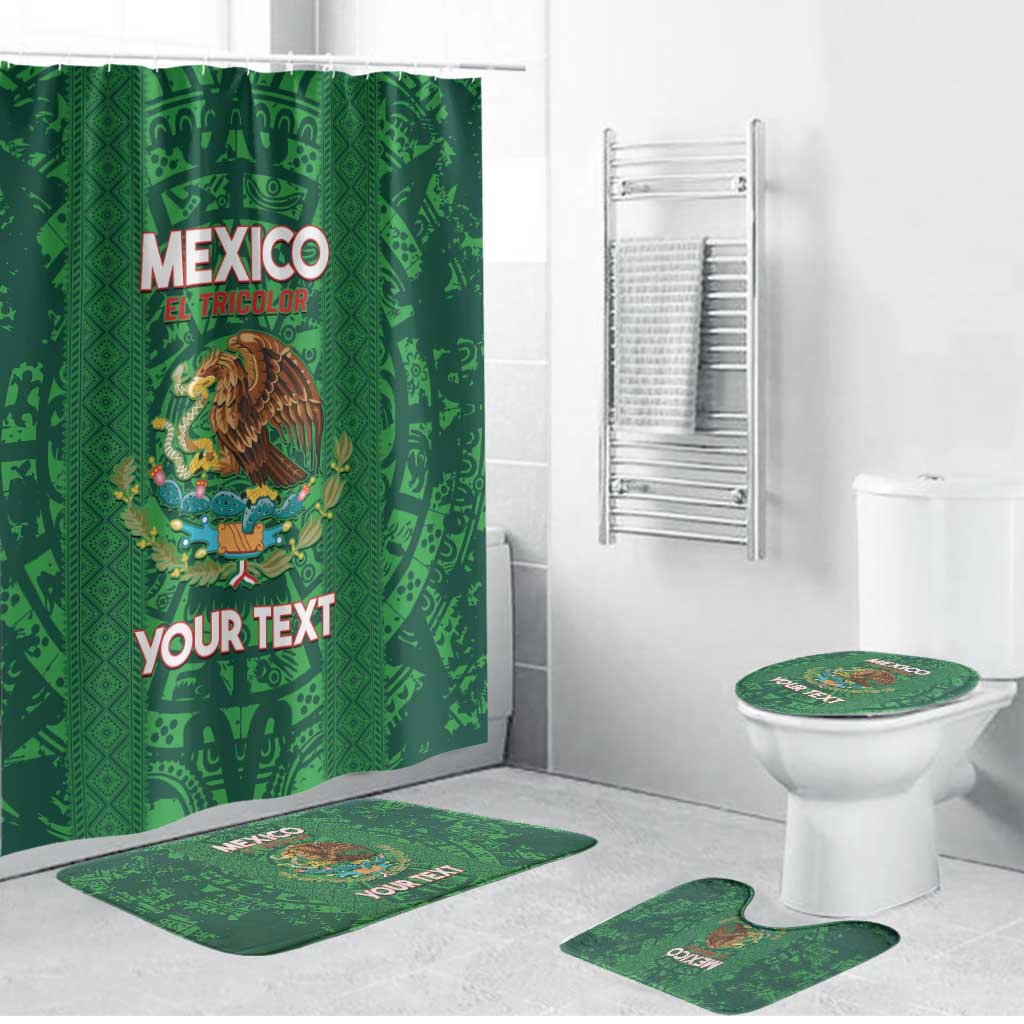 Custom Mexico Football Bathroom Set 2025 El Tri Champions Green Color - Wonder Print Shop
