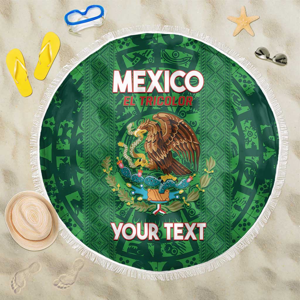 Custom Mexico Football Beach Blanket 2025 El Tri Champions Green Color - Wonder Print Shop