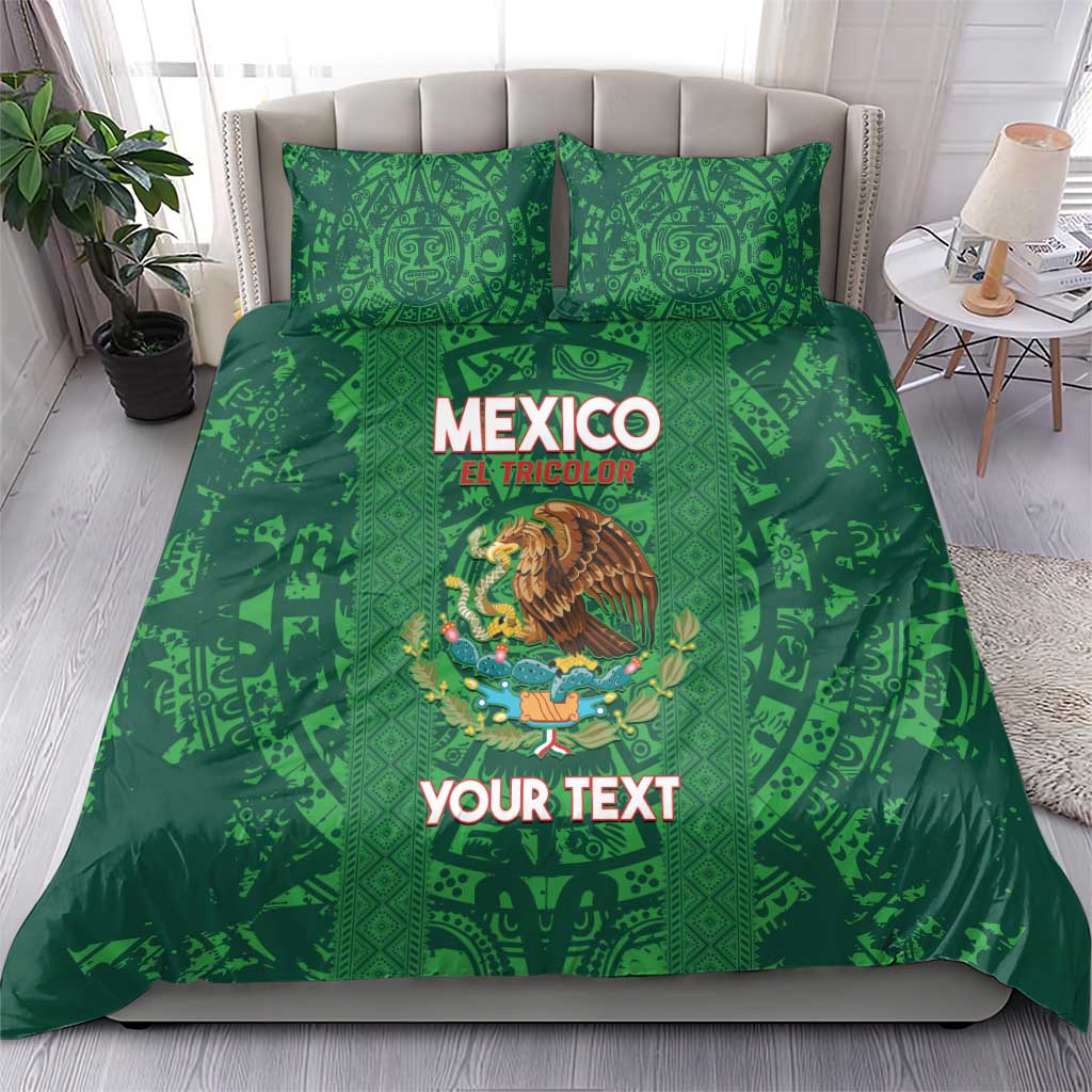 Custom Mexico Football Bedding Set 2025 El Tri Champions Green Color - Wonder Print Shop
