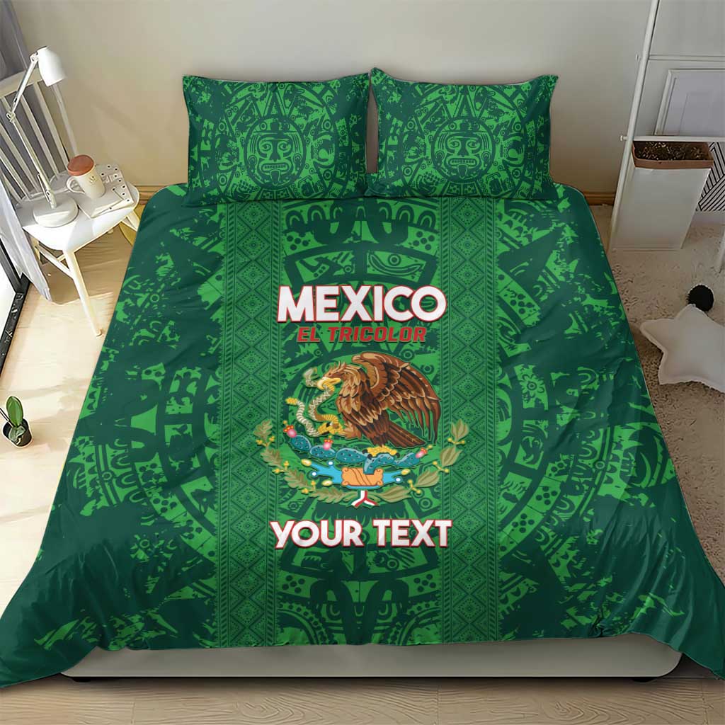 Custom Mexico Football Bedding Set 2025 El Tri Champions Green Color - Wonder Print Shop