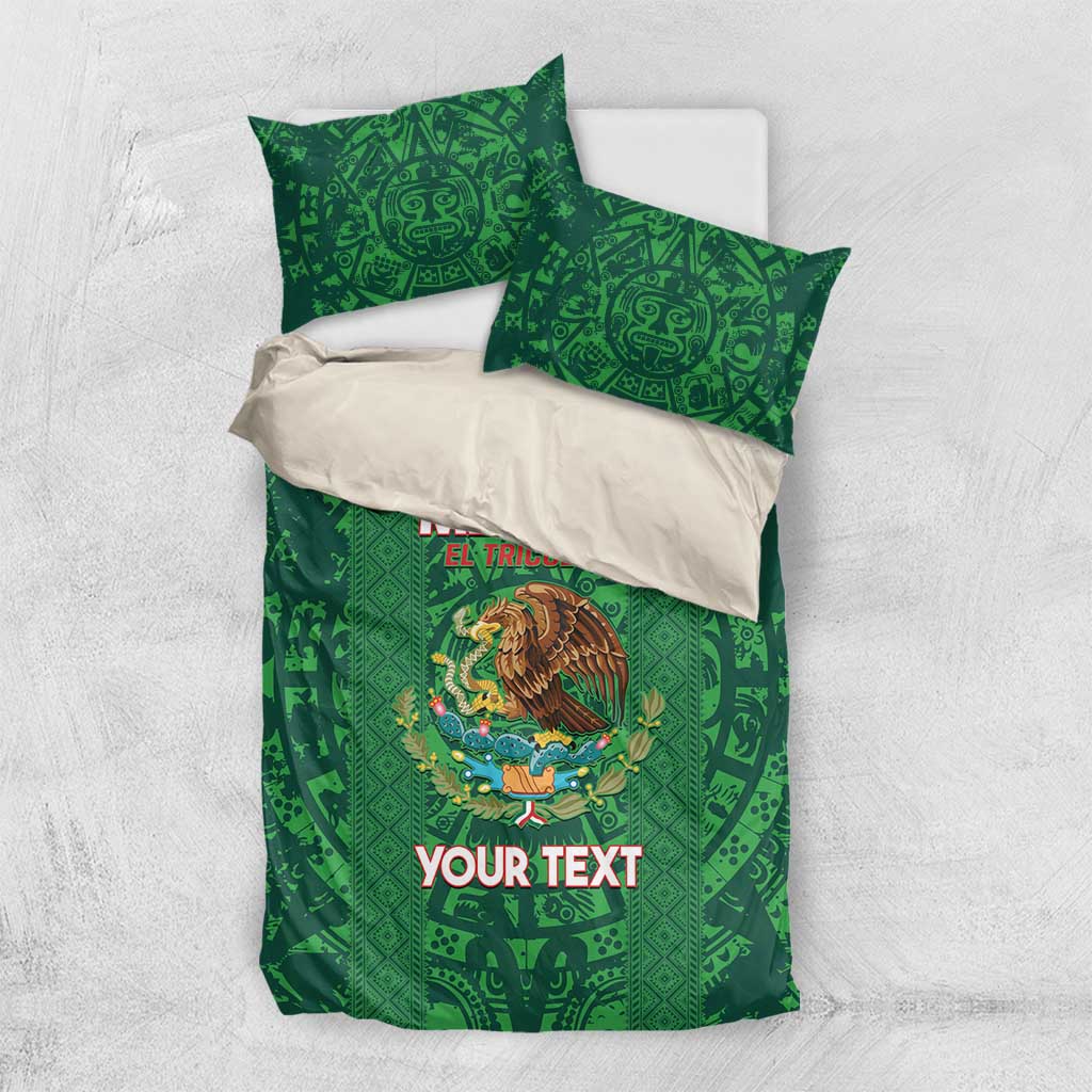 Custom Mexico Football Bedding Set 2025 El Tri Champions Green Color - Wonder Print Shop