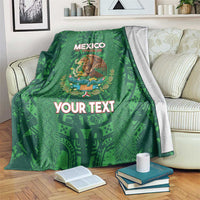 Custom Mexico Football Blanket 2025 El Tri Champions Green Color - Wonder Print Shop