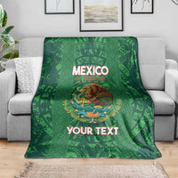 Custom Mexico Football Blanket 2025 El Tri Champions Green Color - Wonder Print Shop
