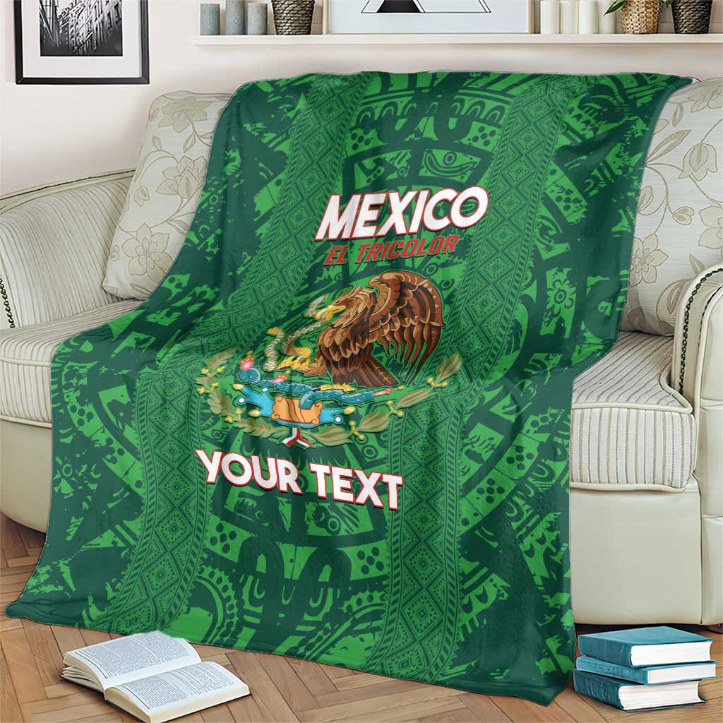 Custom Mexico Football Blanket 2025 El Tri Champions Green Color - Wonder Print Shop
