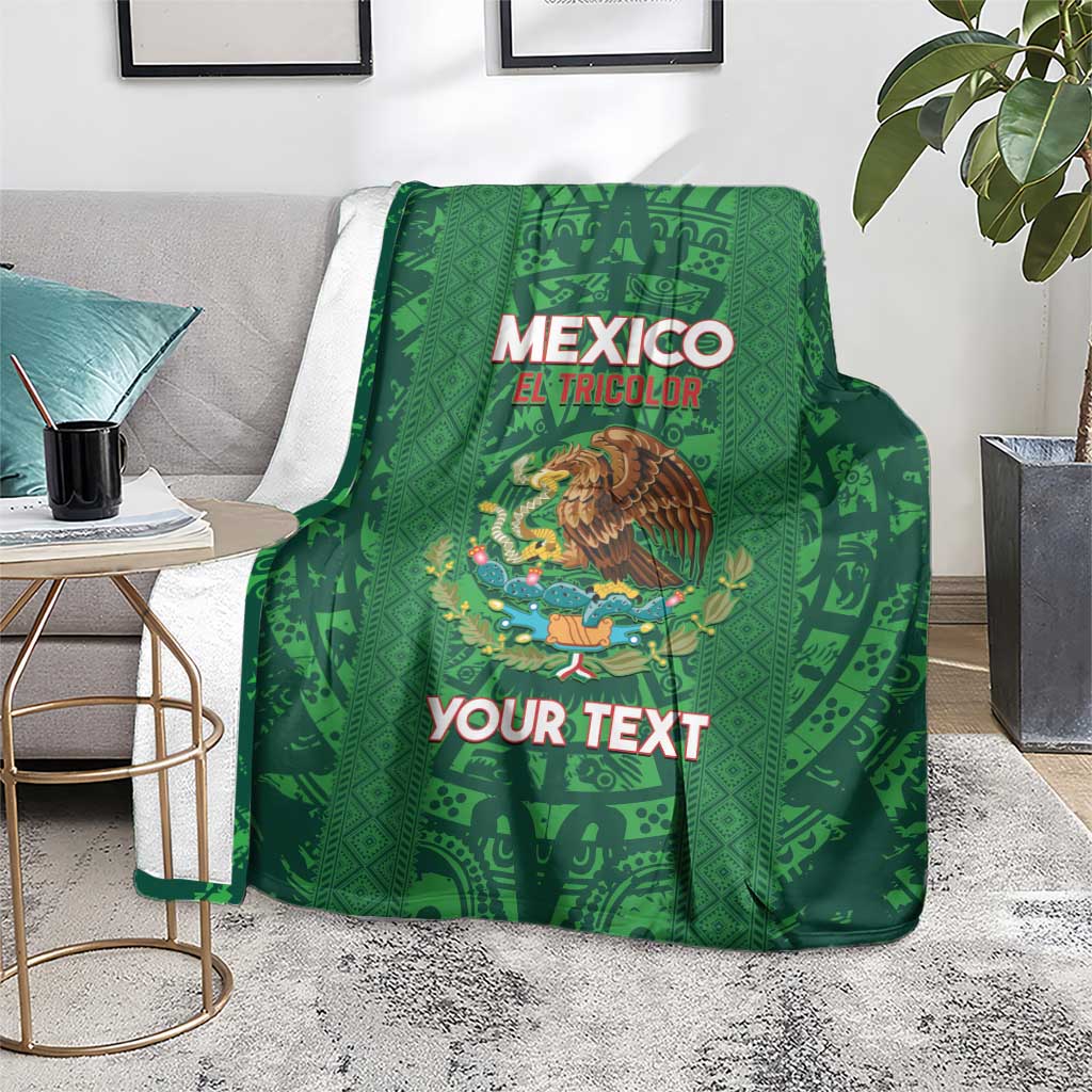 Custom Mexico Football Blanket 2025 El Tri Champions Green Color - Wonder Print Shop