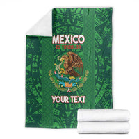 Custom Mexico Football Blanket 2025 El Tri Champions Green Color - Wonder Print Shop