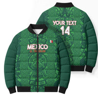 Custom Mexico Football Bomber Puffer Jacket 2025 El Tri Champions Green Color - Wonder Print Shop