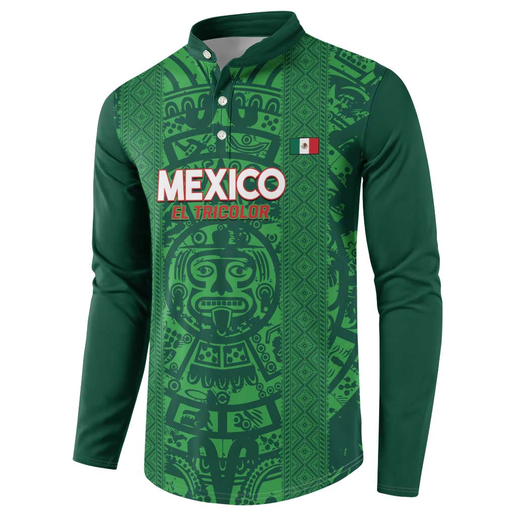 Custom Mexico Football Button Sweatshirt 2025 El Tri Champions Green Color - Wonder Print Shop