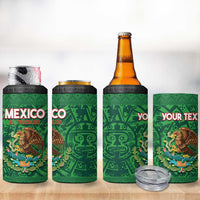 Custom Mexico Football 4 in 1 Can Cooler Tumbler 2025 El Tri Champions Green Color - Wonder Print Shop