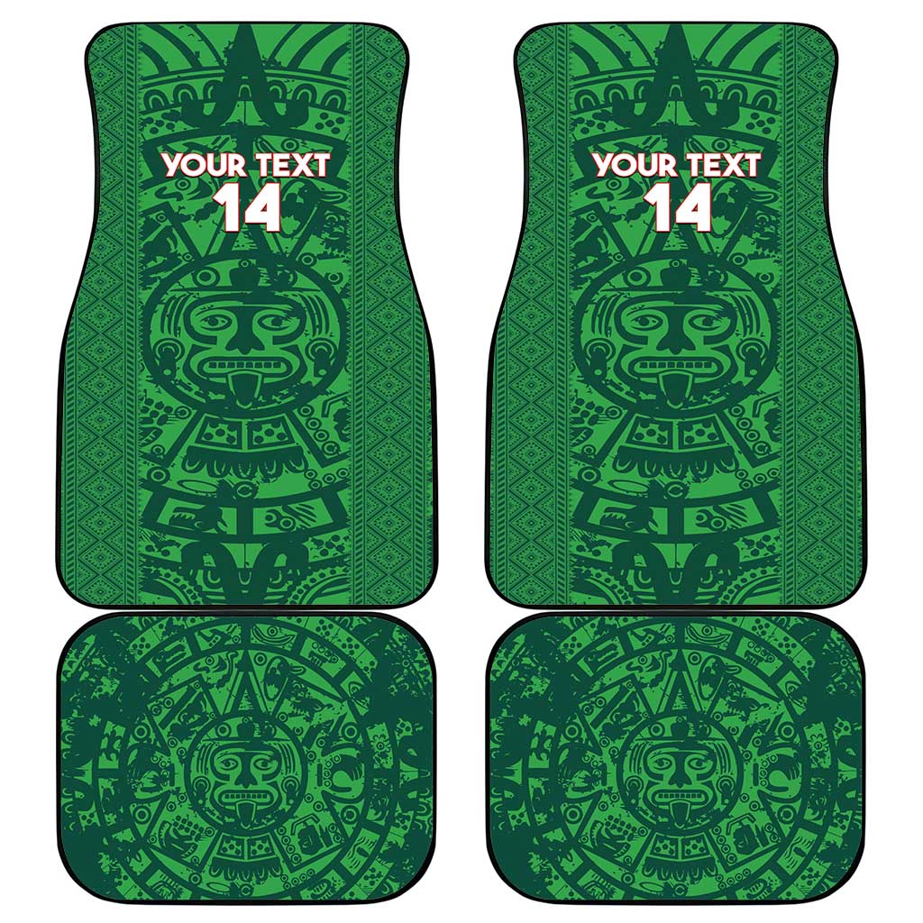 Custom Mexico Football Car Mats 2025 El Tri Champions Green Color - Wonder Print Shop