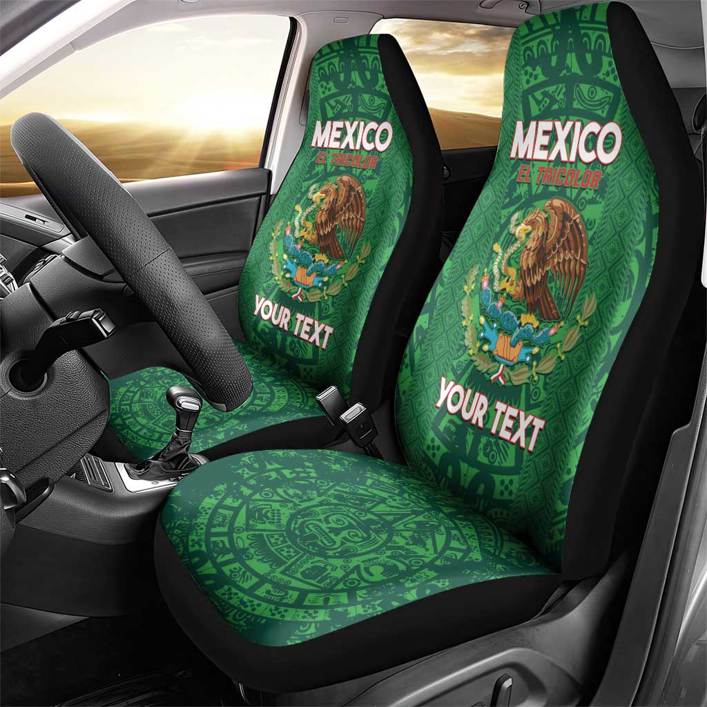 Custom Mexico Football Car Seat Cover 2025 El Tri Champions Green Color - Wonder Print Shop