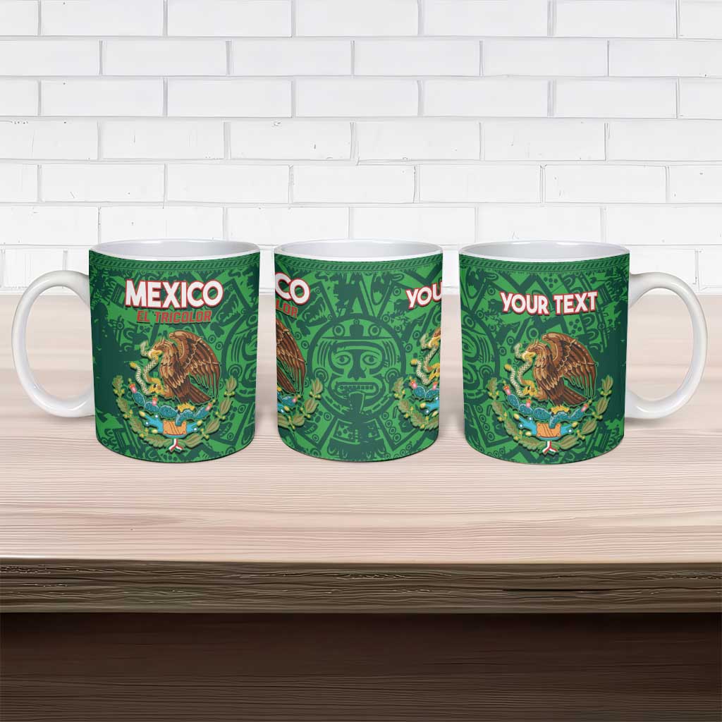 Custom Mexico Football Ceramic Mug 2025 El Tri Champions Green Color - Wonder Print Shop