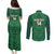 Custom Mexico Football Couples Matching Puletasi and Long Sleeve Button Shirt 2025 El Tri Champions Green Color - Wonder Print Shop