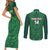 Custom Mexico Football Couples Matching Short Sleeve Bodycon Dress and Long Sleeve Button Shirt 2025 El Tri Champions Green Color - Wonder Print Shop