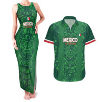 Custom Mexico Football Couples Matching Tank Maxi Dress and Hawaiian Shirt 2025 El Tri Champions Green Color - Wonder Print Shop