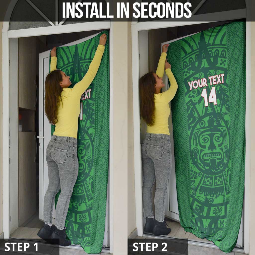 Custom Mexico Football Door Cover 2025 El Tri Champions Green Color - Wonder Print Shop