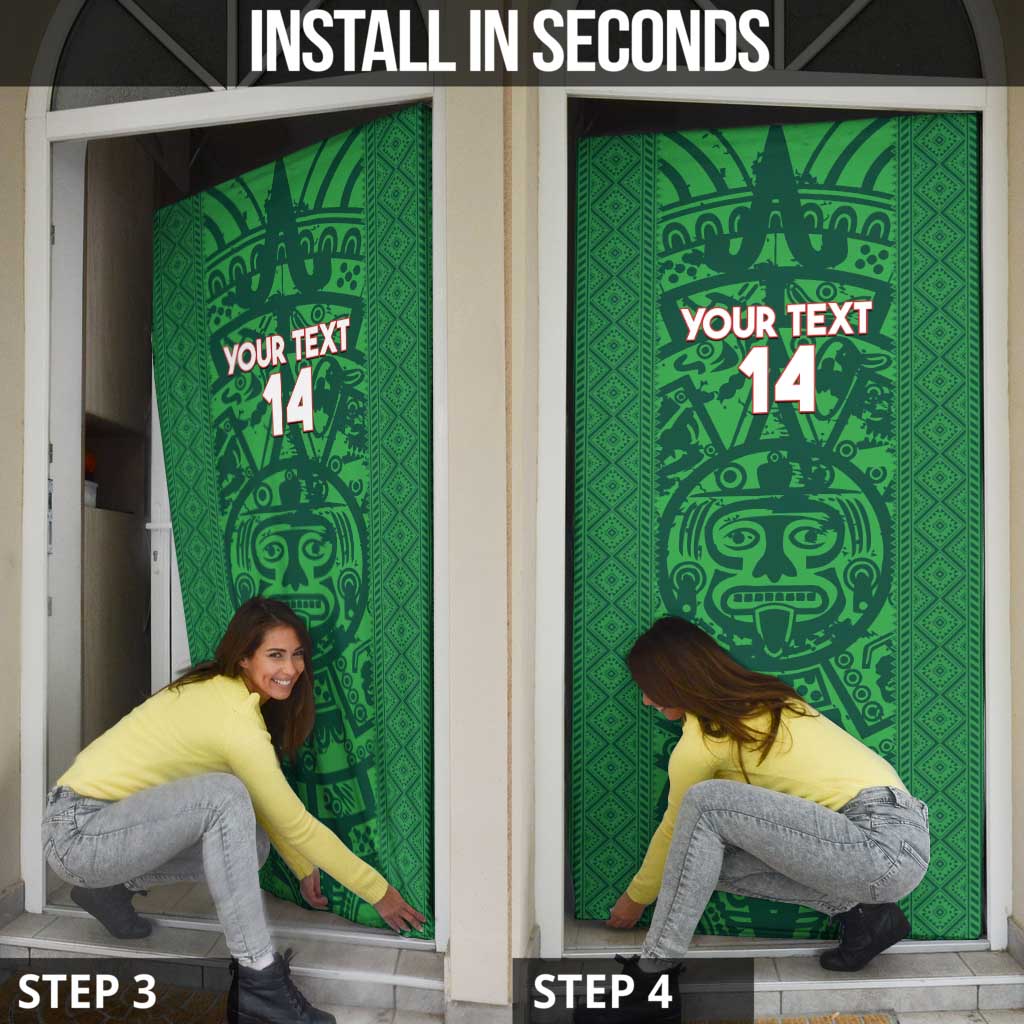 Custom Mexico Football Door Cover 2025 El Tri Champions Green Color - Wonder Print Shop