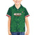 Custom Mexico Football Family Matching Long Sleeve Bodycon Dress and Hawaiian Shirt 2025 El Tri Champions Green Color - Wonder Print Shop