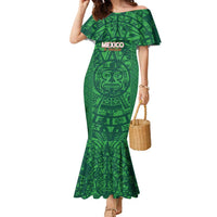 Custom Mexico Football Family Matching Mermaid Dress and Hawaiian Shirt 2025 El Tri Champions Green Color - Wonder Print Shop