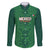Custom Mexico Football Family Matching Off The Shoulder Long Sleeve Dress and Hawaiian Shirt 2025 El Tri Champions Green Color - Wonder Print Shop
