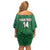 Custom Mexico Football Family Matching Off Shoulder Short Dress and Hawaiian Shirt 2025 El Tri Champions Green Color - Wonder Print Shop