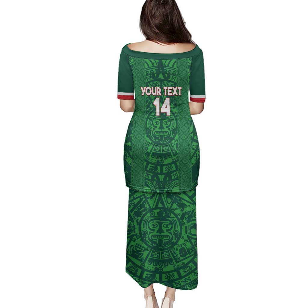 Custom Mexico Football Family Matching Puletasi and Hawaiian Shirt 2025 El Tri Champions Green Color - Wonder Print Shop