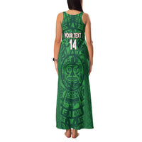 Custom Mexico Football Family Matching Tank Maxi Dress and Hawaiian Shirt 2025 El Tri Champions Green Color - Wonder Print Shop