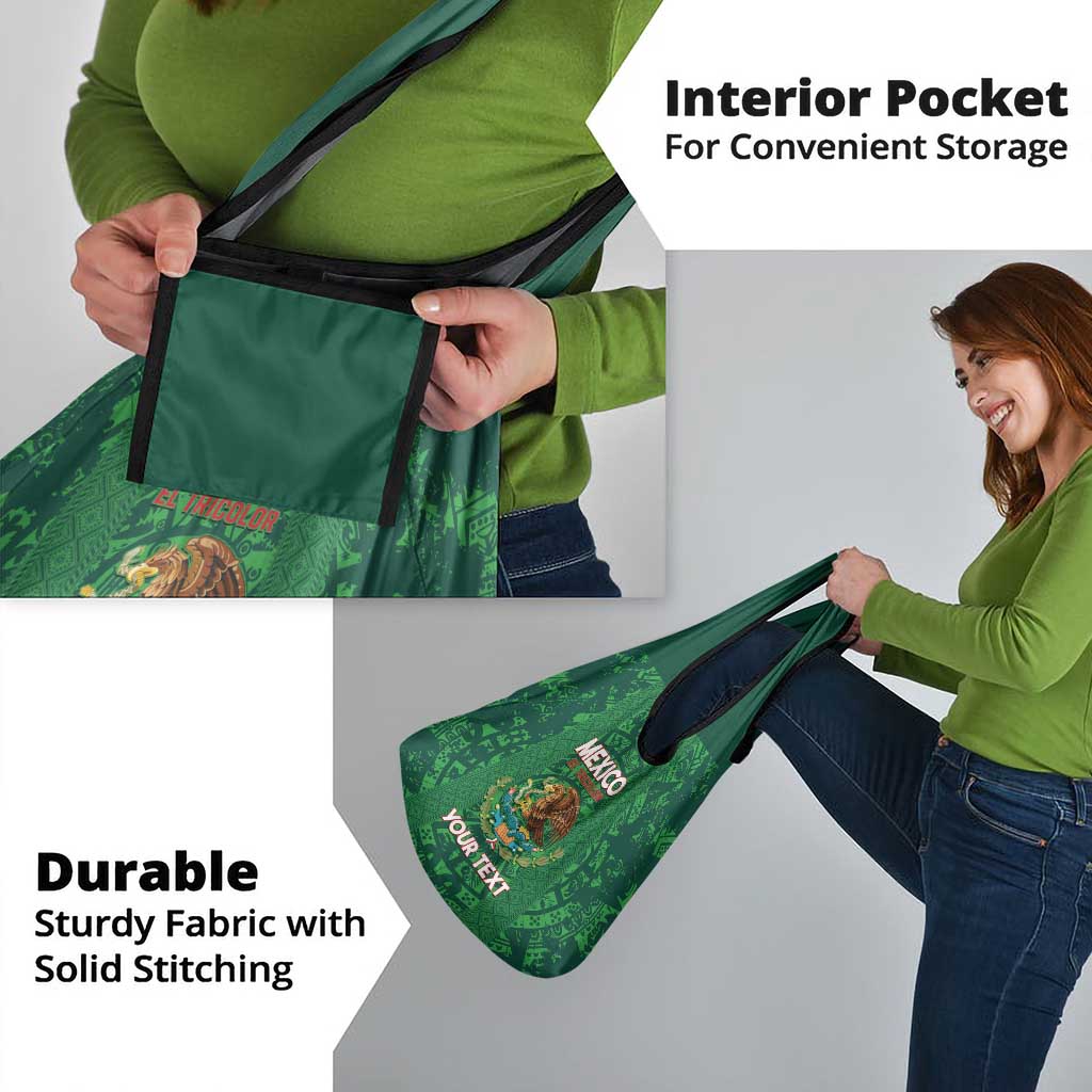 Custom Mexico Football Grocery Bag 2025 El Tri Champions Green Color - Wonder Print Shop