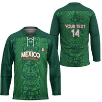 Custom Mexico Football Hockey Jersey 2025 El Tri Champions Green Color - Wonder Print Shop