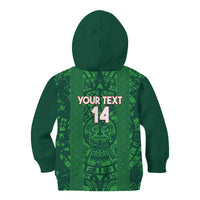 Custom Mexico Football Kid Hoodie 2025 El Tri Champions Green Color - Wonder Print Shop
