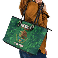 Custom Mexico Football Leather Tote Bag 2025 El Tri Champions Green Color - Wonder Print Shop