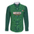 Custom Mexico Football Long Sleeve Button Shirt 2025 El Tri Champions Green Color - Wonder Print Shop