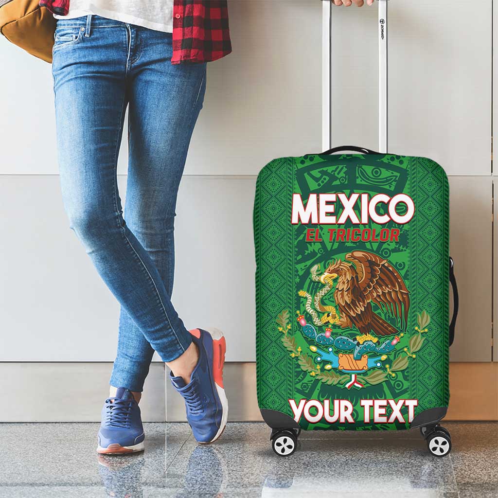 Custom Mexico Football Luggage Cover 2025 El Tri Champions Green Color - Wonder Print Shop