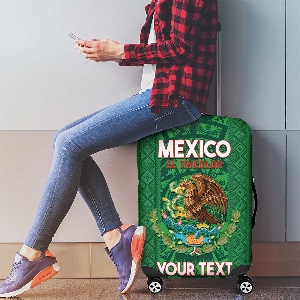 Custom Mexico Football Luggage Cover 2025 El Tri Champions Green Color - Wonder Print Shop