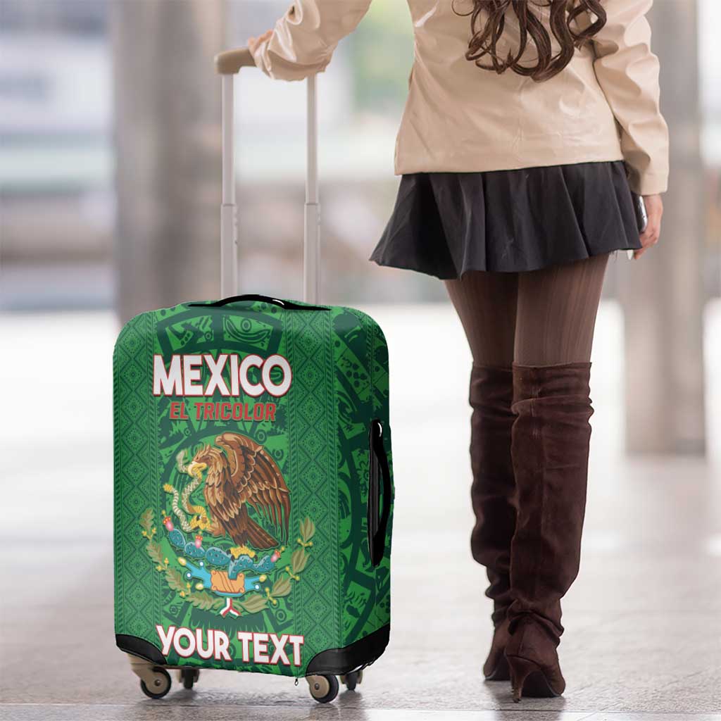 Custom Mexico Football Luggage Cover 2025 El Tri Champions Green Color - Wonder Print Shop