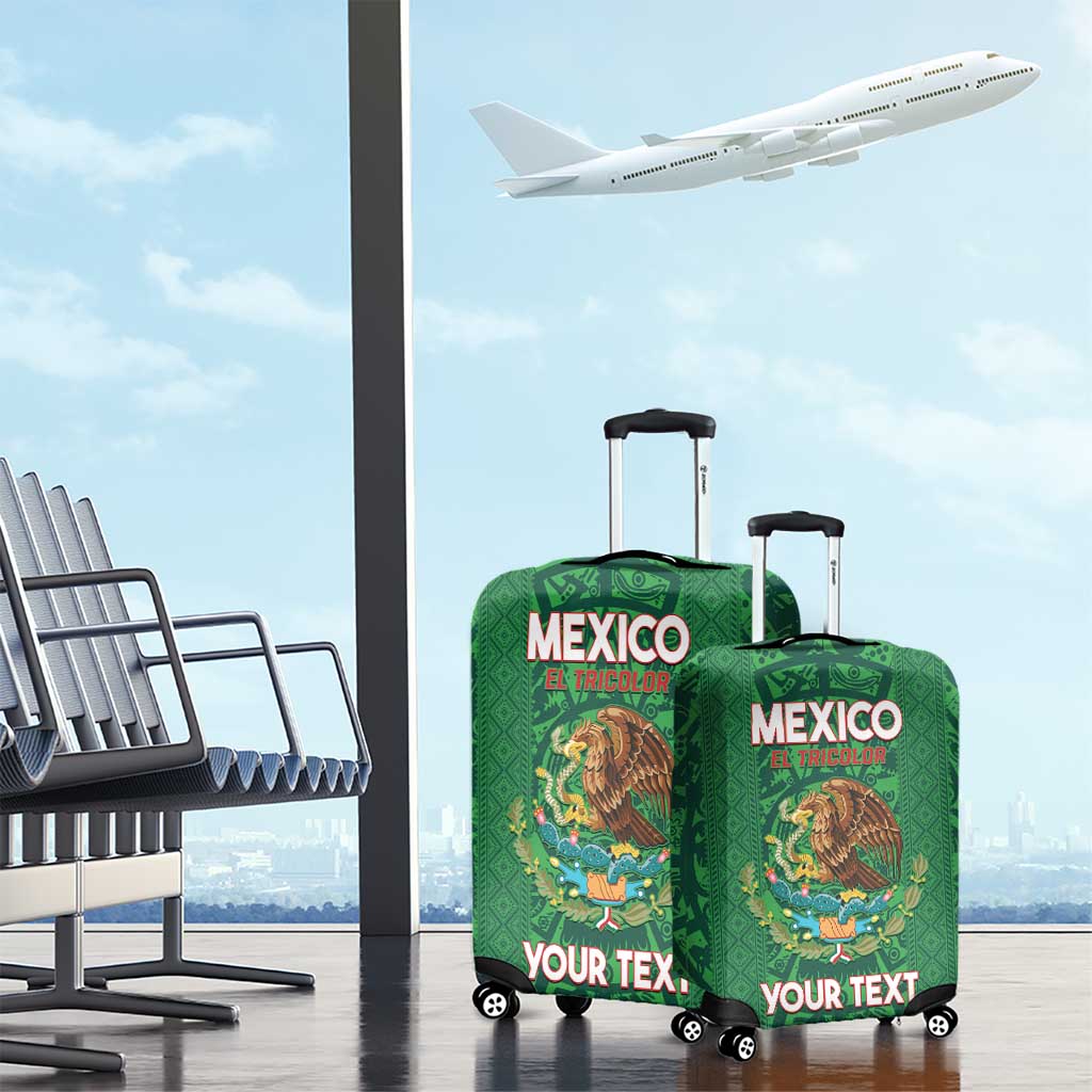 Custom Mexico Football Luggage Cover 2025 El Tri Champions Green Color - Wonder Print Shop