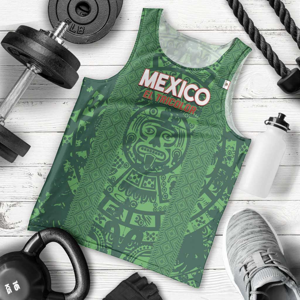 Custom Mexico Football Men Tank Top 2025 El Tri Champions Green Color - Wonder Print Shop