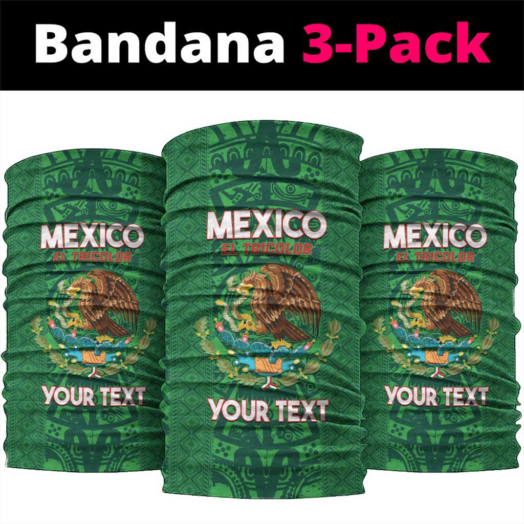 Custom Mexico Football Neck Gaiter 2025 El Tri Champions Green Color - Wonder Print Shop