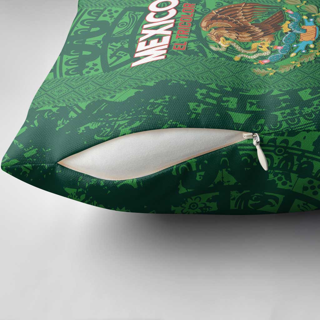 Custom Mexico Football Pillow Cover 2025 El Tri Champions Green Color - Wonder Print Shop