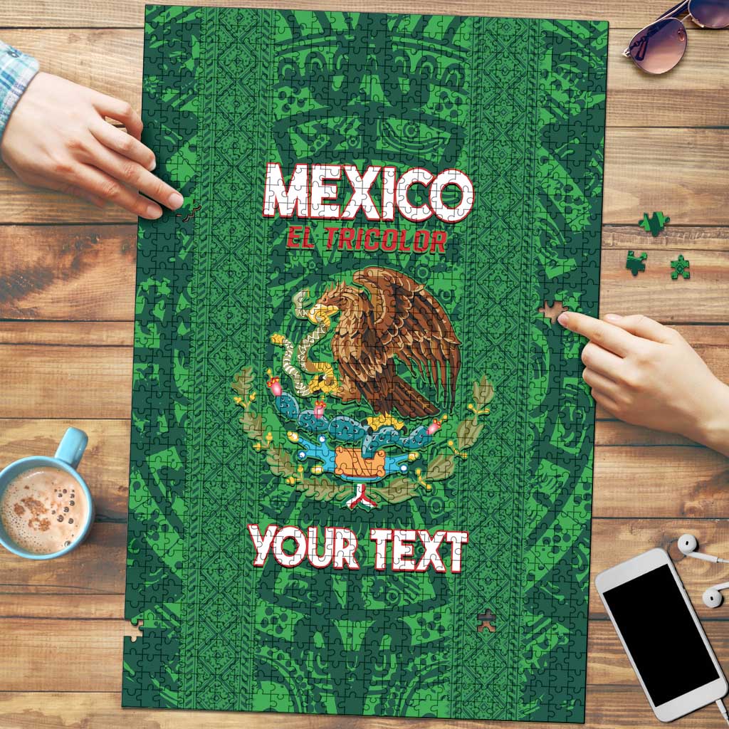 Custom Mexico Football Puzzle 2025 El Tri Champions Green Color - Wonder Print Shop