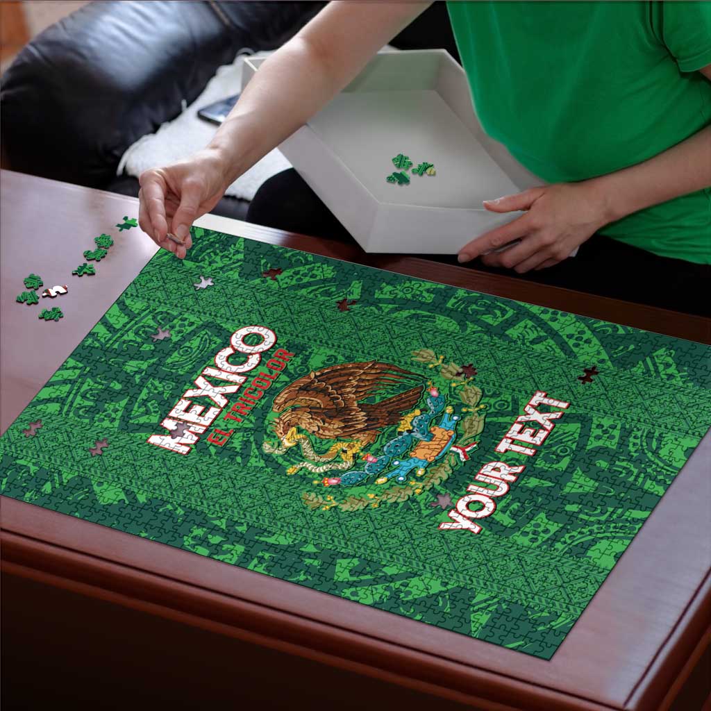 Custom Mexico Football Puzzle 2025 El Tri Champions Green Color - Wonder Print Shop
