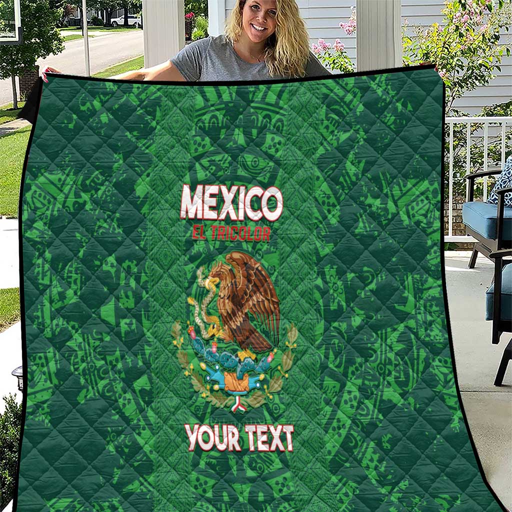 Custom Mexico Football Quilt 2025 El Tri Champions Green Color - Wonder Print Shop