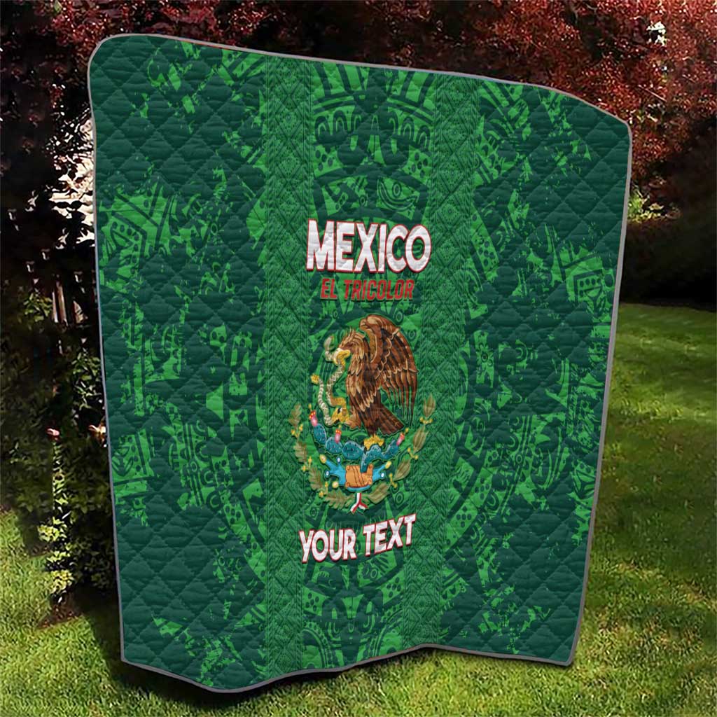 Custom Mexico Football Quilt 2025 El Tri Champions Green Color - Wonder Print Shop