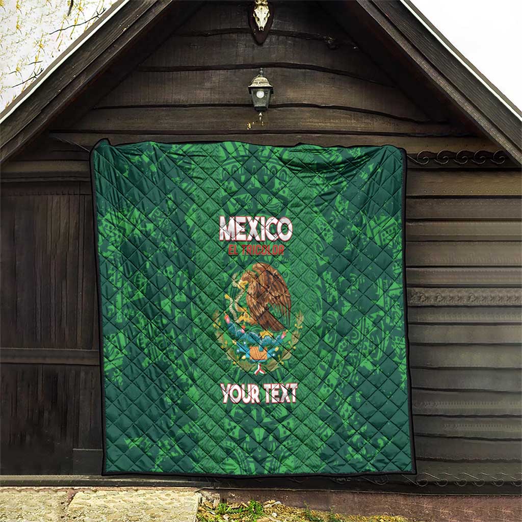 Custom Mexico Football Quilt 2025 El Tri Champions Green Color - Wonder Print Shop