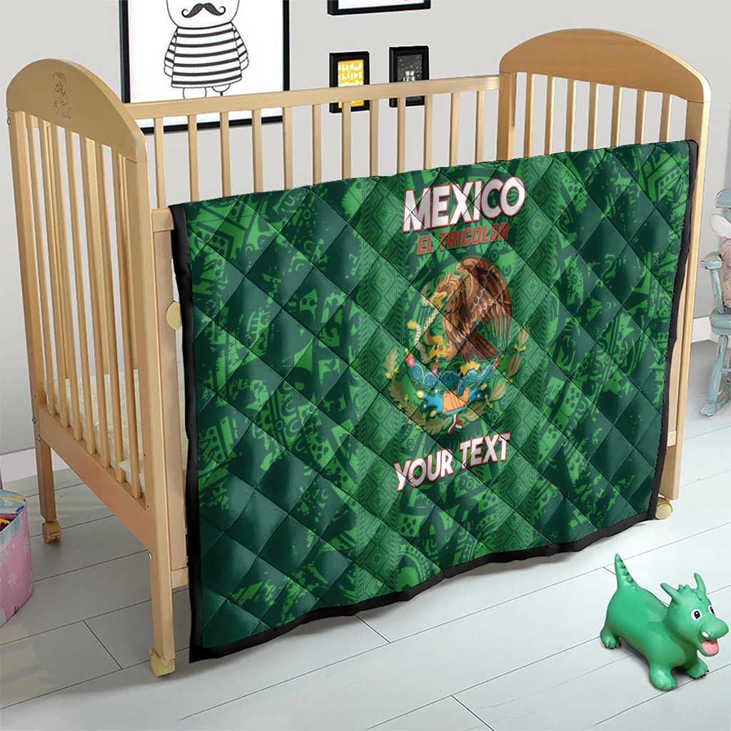 Custom Mexico Football Quilt 2025 El Tri Champions Green Color - Wonder Print Shop